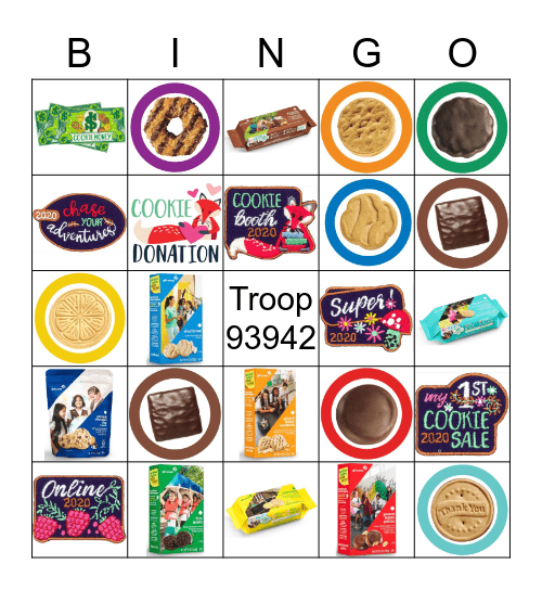 Girl Scout Cookies 2019 - ABC Baker Bingo Card