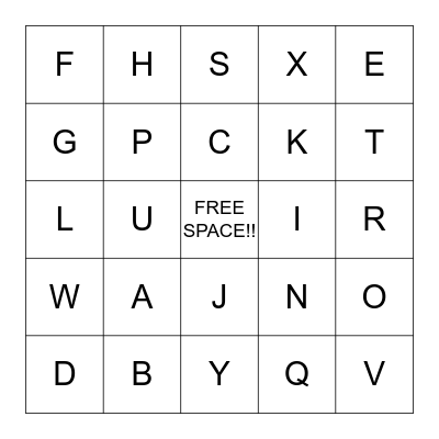 Bingo Card
