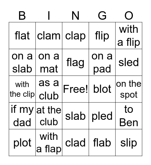 PLL 3.2.  2 (Gus & Bob Get Slim) Bingo Card