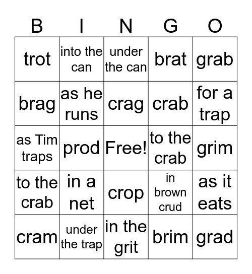 PLL 3.3 2 (The Crab Trap) Bingo Card