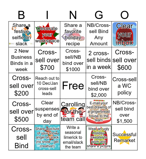 HOLIDAY BINGO 2.0 Bingo Card
