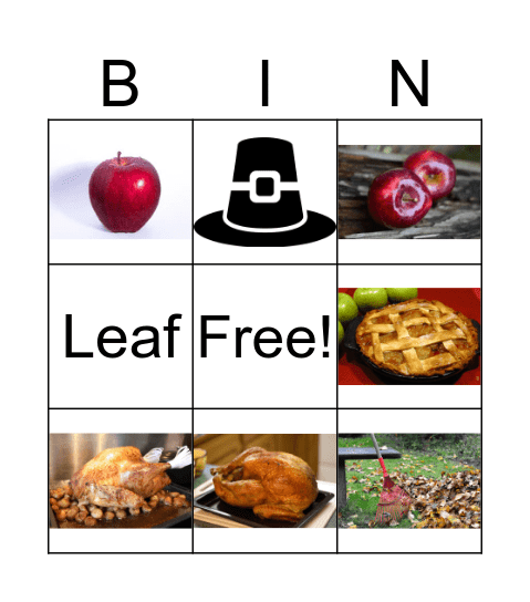 November Bingo Card