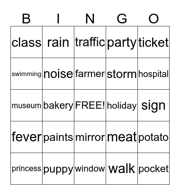 Tangsi Bingo Card