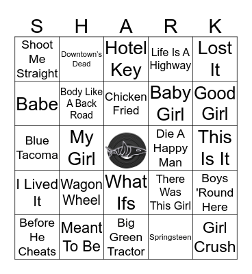 Country Hits Bingo Card