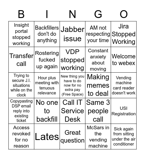 SBRSD Bingo Card