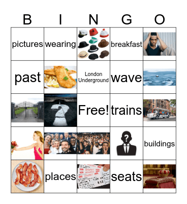 Not All Londoners Wear Hats Bingo Card
