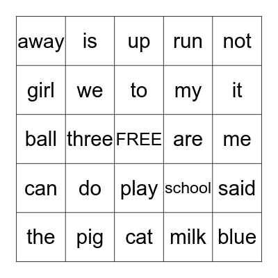 K(2) Bingo Card