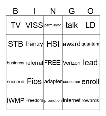 Lead to Succeed Bingo Card