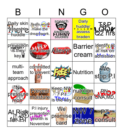 NW7 "NO PRESSURE MON" Bingo Card