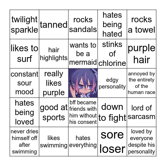 Natsukage Bingo Card