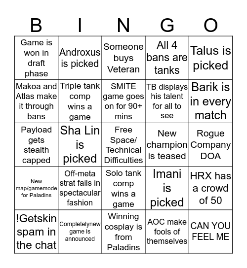 /palg/'s HRX bingo Card