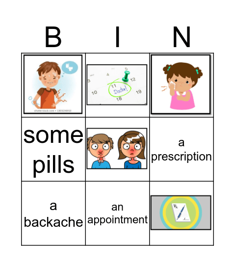 At the Doctor Bingo Card