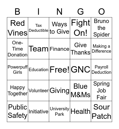 Good Neighbors Campaign Bingo Card