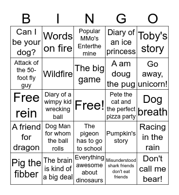 Book Fair  Bingo Card