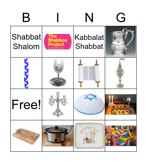 Yeshiva College Shabbat Project Bingo Card