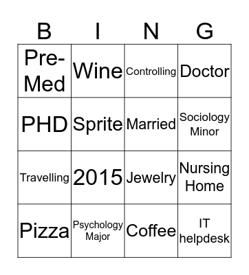 Lakittreal's Career Life Line Bingo Card