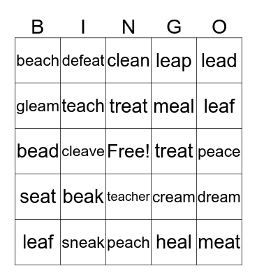 EA BINGO  Bingo Card