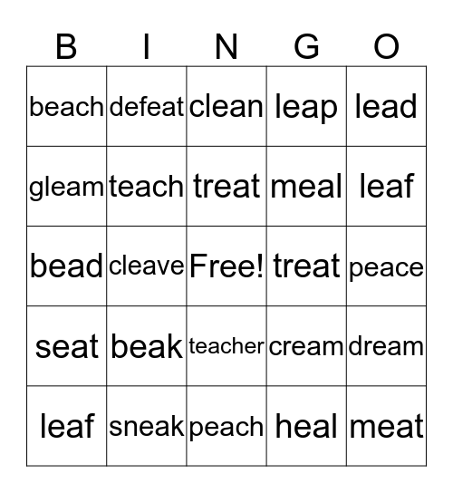 EA BINGO  Bingo Card