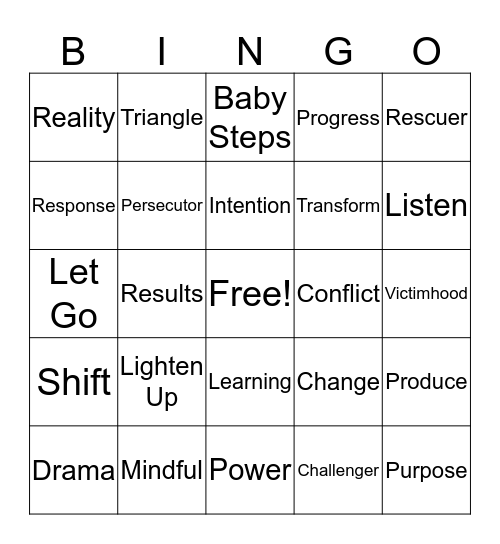 TED Bingo Card