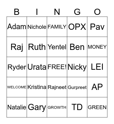 Christmas Bingo Card