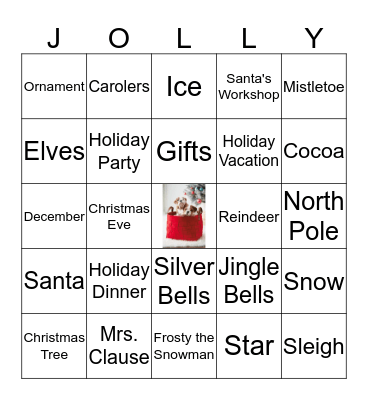 Christmas Bingo Card