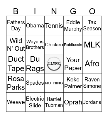 For the Culture Bingo Card