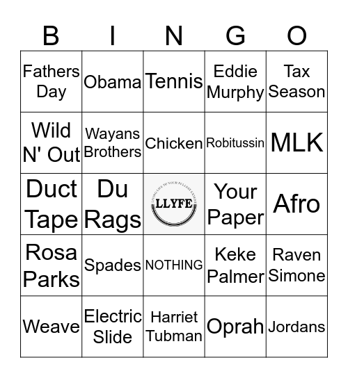 For the Culture Bingo Card