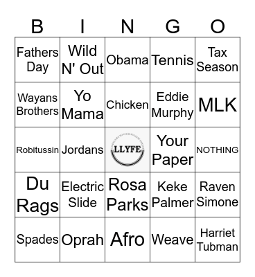 For the Culture Bingo Card