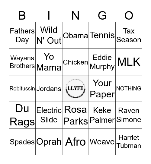 For the Culture Bingo Card