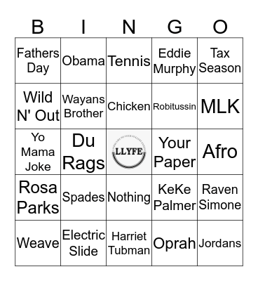 For the Culture Bingo Card