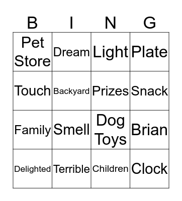 INT2A Bingo Card