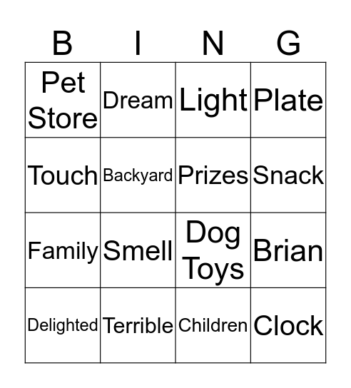 INT2A Bingo Card