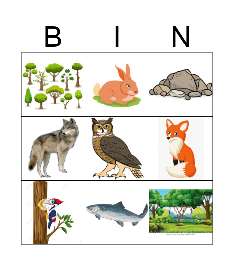 FOREST Bingo Card