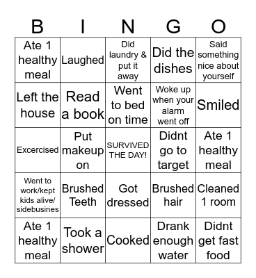 Little victories! Bingo Card
