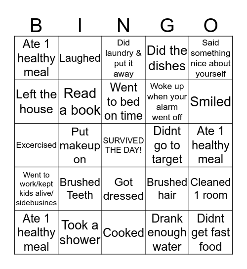 Little victories! Bingo Card