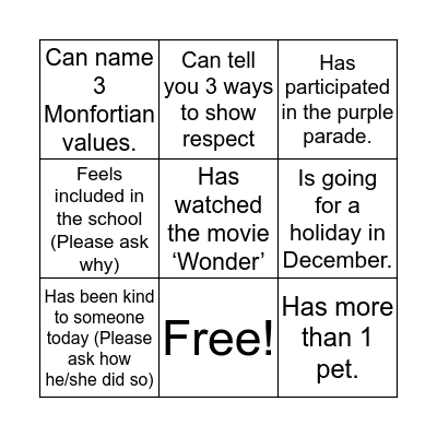 Bingo Card