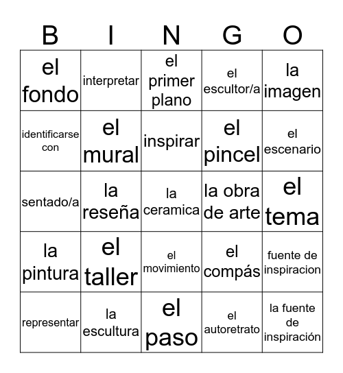 Esp 4 Capt 2 Autentico 3 Bingo Card
