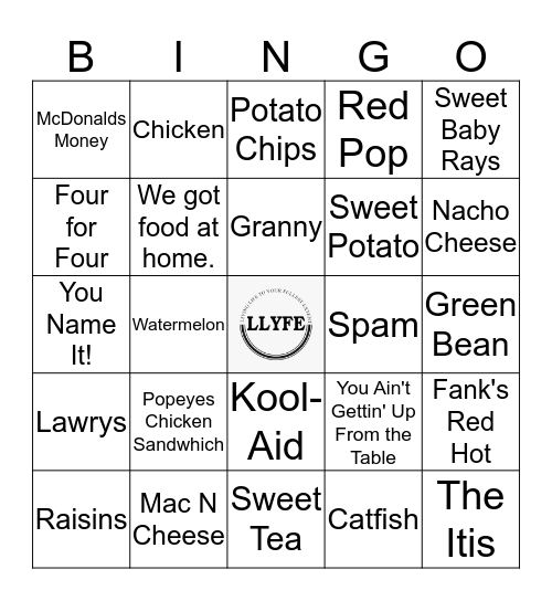 Food  Bingo Card
