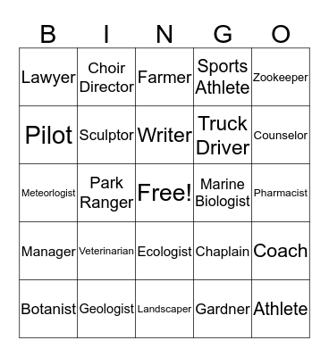 Multiple Intelligence  Bingo Card