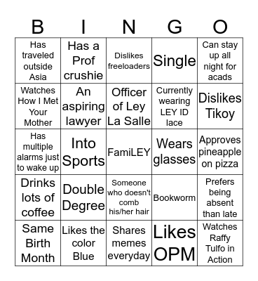 How I Met Ley La Salle  Bingo Card