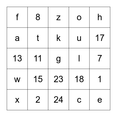 Disney Bingo Round 1 Bingo Card