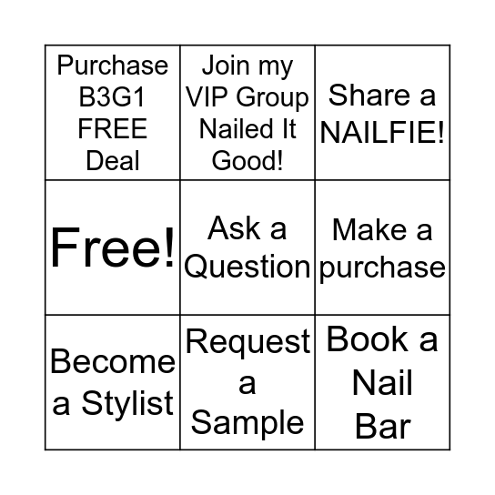 Guest Tic Tac Toe Bingo Card