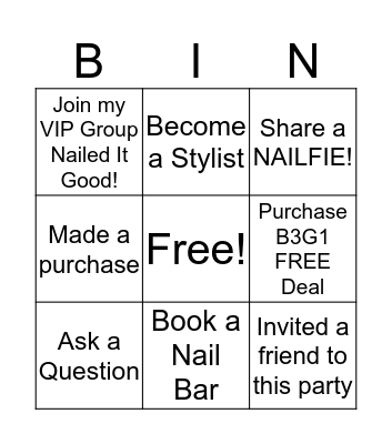Tic Tac Toe Bingo Card