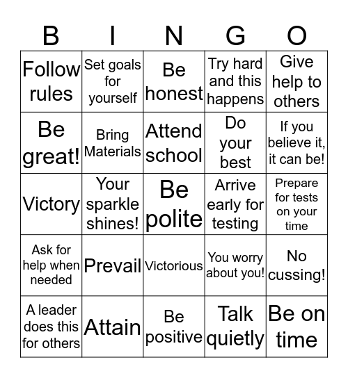 SWARM! Bingo Card