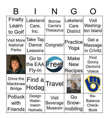 Katie's Retirement BINGO! Bingo Card