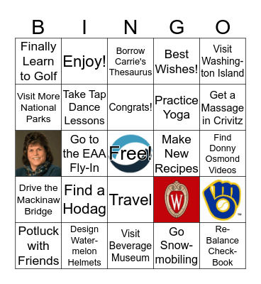 Katie's Retirement BINGO! Bingo Card