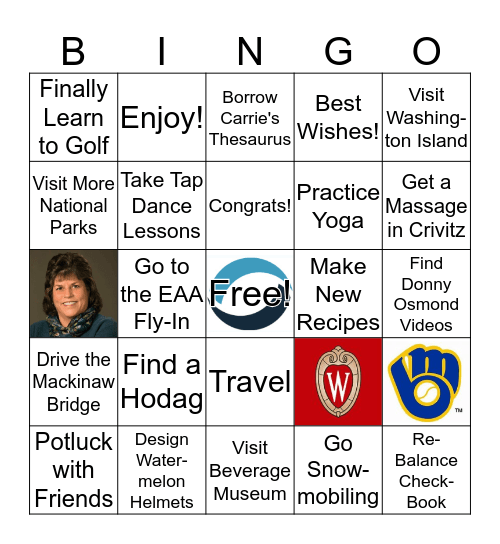 Katie's Retirement BINGO! Bingo Card