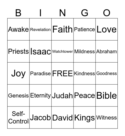 K I N G D O M Bingo Card