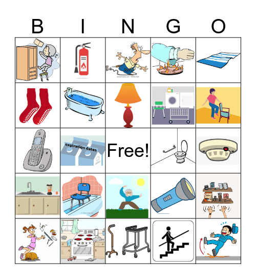 Home Safety Bingo Card