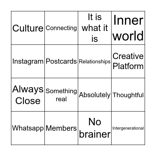 Dan's BBB Breakfast Bingo Card